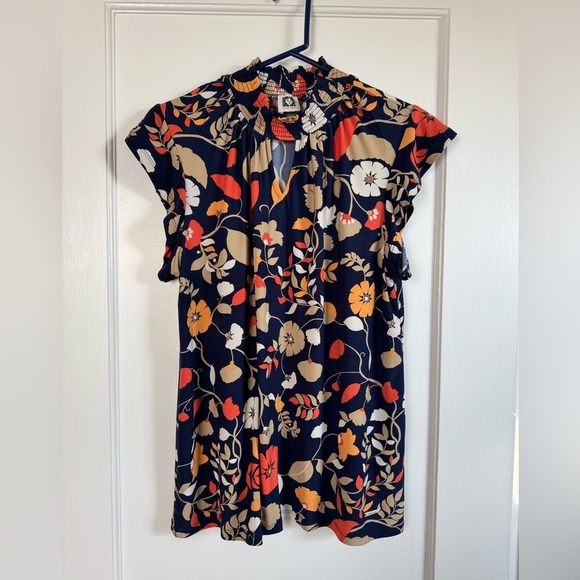 Anne Klein Tops - Anne Klein Floral Print Blouse